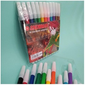 Spidol Snowman Kecil 12 Col