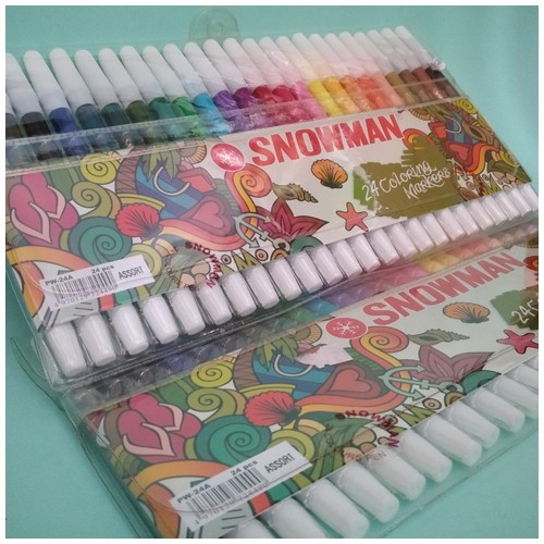 Spidol Snowman Kecil 24 Colors